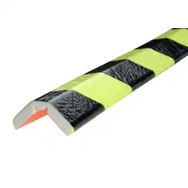 Flex. ochrona narożników typ W, 1 metr, 26x14 mm,  neonowy/czarny,  klej elastyczny narożnik