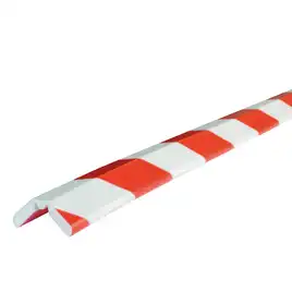Flex. ochrona narożników typ W, 1 metr, 26x14 mm,  czerwono-biały,  klej elastyczny narożnik