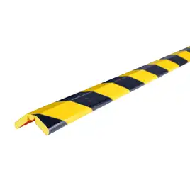 Flex. ochrona narożników typ W, 1 metr, 26x14 mm,  żółty/czarny,  klej elastyczny narożnik